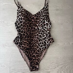 Leopard Print One-Piece Swimsuit
